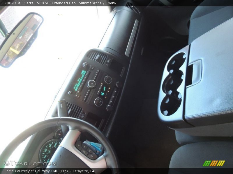Summit White / Ebony 2009 GMC Sierra 1500 SLE Extended Cab