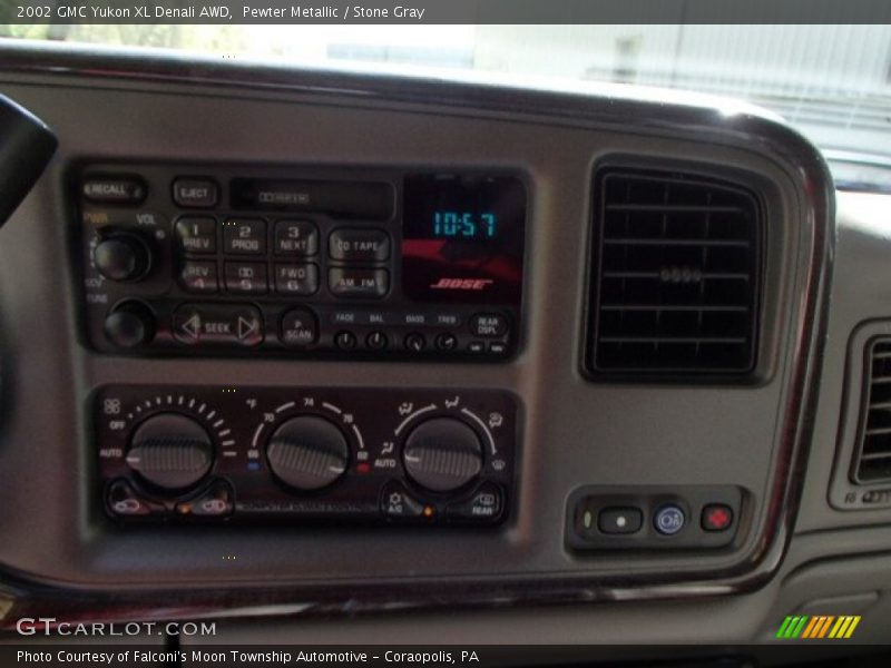 Pewter Metallic / Stone Gray 2002 GMC Yukon XL Denali AWD