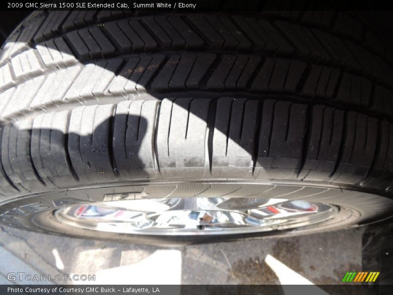 Summit White / Ebony 2009 GMC Sierra 1500 SLE Extended Cab