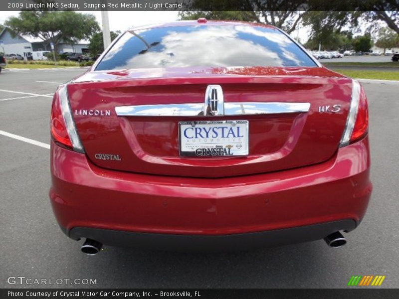 Sangria Red Metallic / Light Camel 2009 Lincoln MKS Sedan