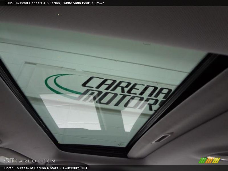 White Satin Pearl / Brown 2009 Hyundai Genesis 4.6 Sedan
