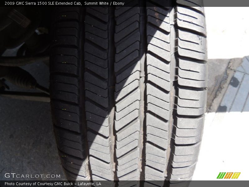 Summit White / Ebony 2009 GMC Sierra 1500 SLE Extended Cab