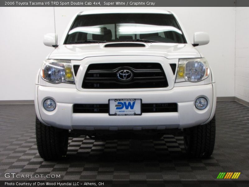 Super White / Graphite Gray 2006 Toyota Tacoma V6 TRD Sport Double Cab 4x4