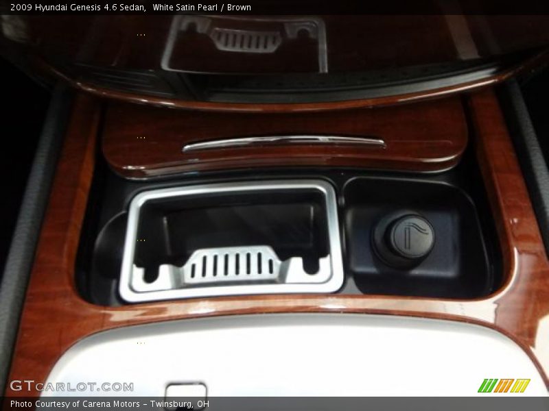 White Satin Pearl / Brown 2009 Hyundai Genesis 4.6 Sedan