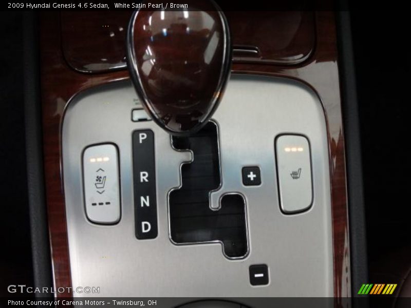 White Satin Pearl / Brown 2009 Hyundai Genesis 4.6 Sedan