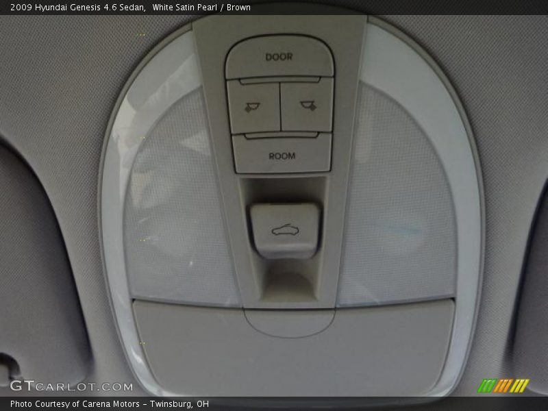 White Satin Pearl / Brown 2009 Hyundai Genesis 4.6 Sedan