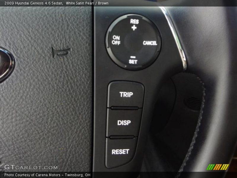 White Satin Pearl / Brown 2009 Hyundai Genesis 4.6 Sedan