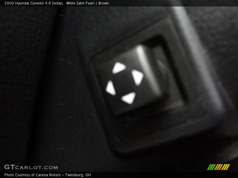 White Satin Pearl / Brown 2009 Hyundai Genesis 4.6 Sedan