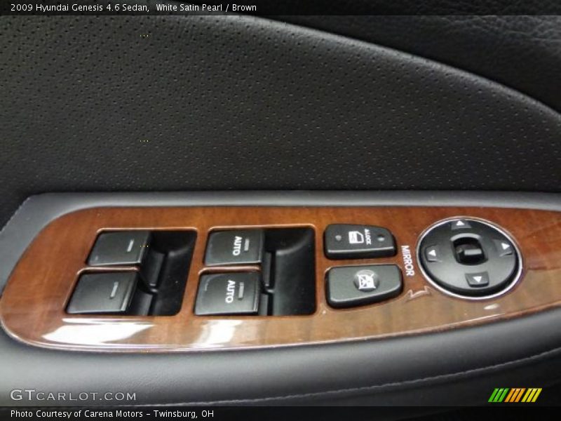 White Satin Pearl / Brown 2009 Hyundai Genesis 4.6 Sedan