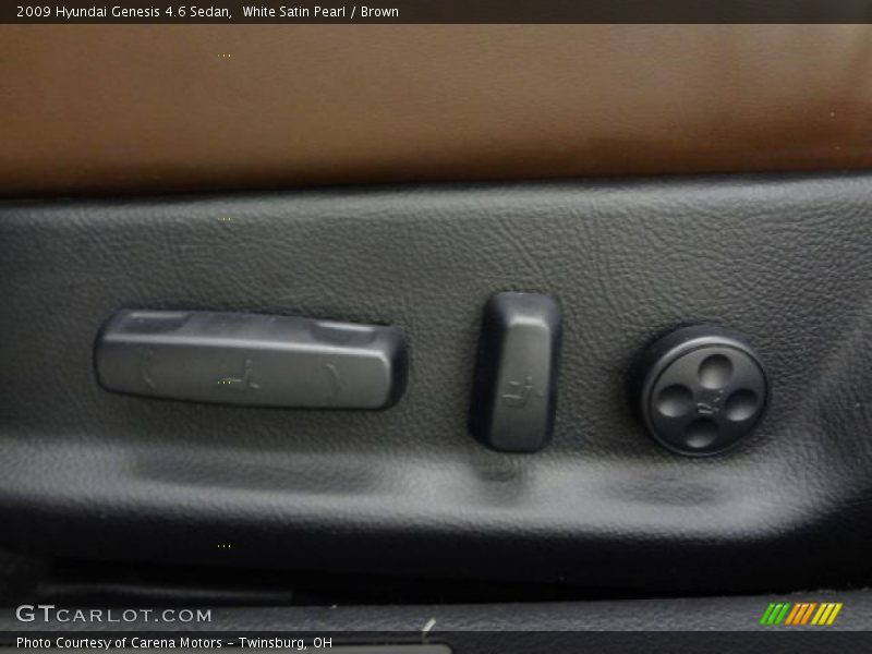 White Satin Pearl / Brown 2009 Hyundai Genesis 4.6 Sedan