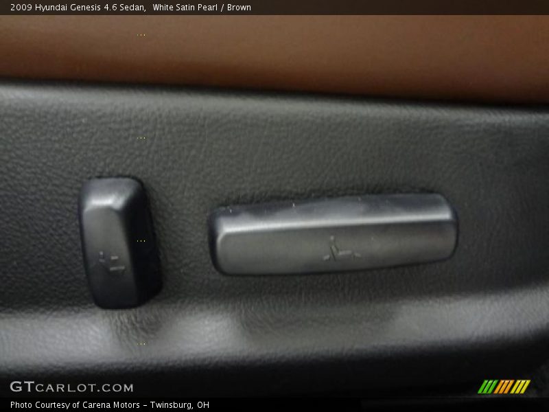 White Satin Pearl / Brown 2009 Hyundai Genesis 4.6 Sedan