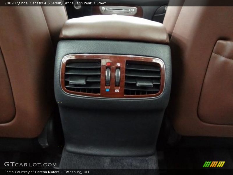 White Satin Pearl / Brown 2009 Hyundai Genesis 4.6 Sedan