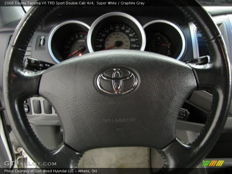 Super White / Graphite Gray 2006 Toyota Tacoma V6 TRD Sport Double Cab 4x4