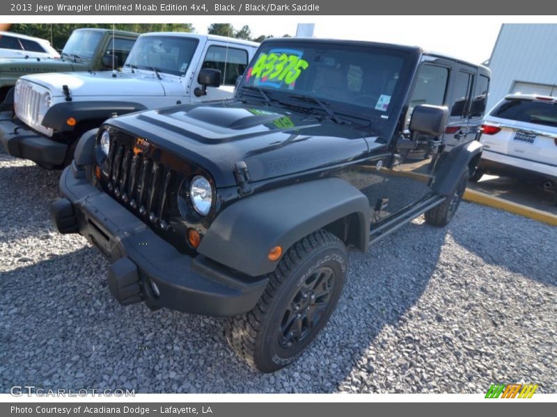 Black / Black/Dark Saddle 2013 Jeep Wrangler Unlimited Moab Edition 4x4