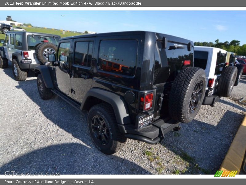Black / Black/Dark Saddle 2013 Jeep Wrangler Unlimited Moab Edition 4x4