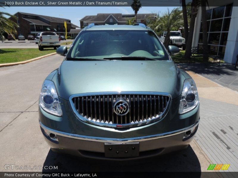 Silver Green Metallic / Dark Titanium/Titanium 2009 Buick Enclave CX