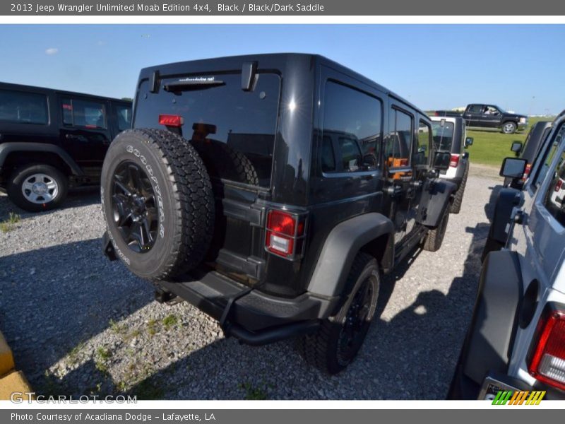 Black / Black/Dark Saddle 2013 Jeep Wrangler Unlimited Moab Edition 4x4