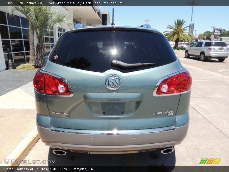 Silver Green Metallic / Dark Titanium/Titanium 2009 Buick Enclave CX
