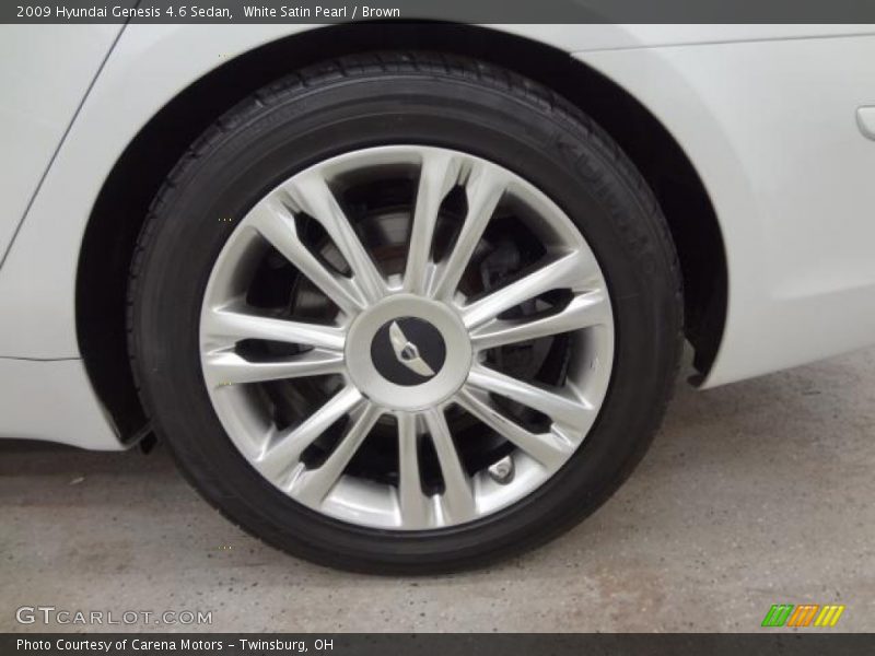 White Satin Pearl / Brown 2009 Hyundai Genesis 4.6 Sedan