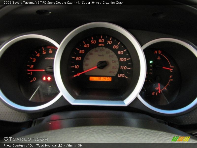Super White / Graphite Gray 2006 Toyota Tacoma V6 TRD Sport Double Cab 4x4