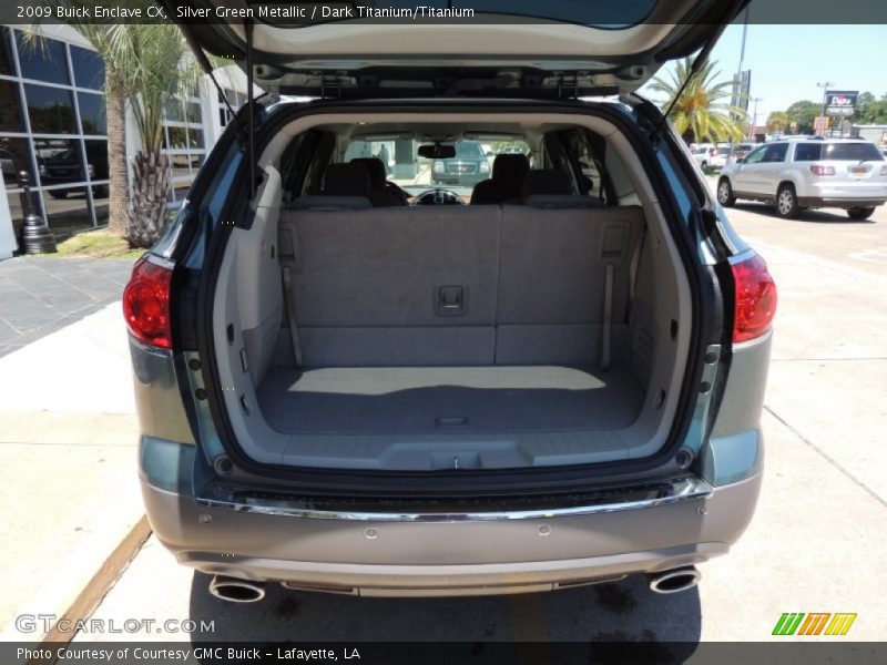 Silver Green Metallic / Dark Titanium/Titanium 2009 Buick Enclave CX