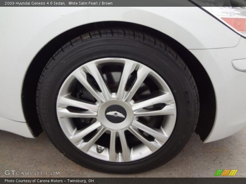 White Satin Pearl / Brown 2009 Hyundai Genesis 4.6 Sedan