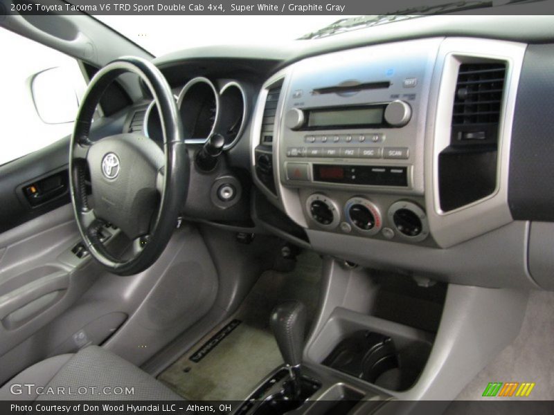 Super White / Graphite Gray 2006 Toyota Tacoma V6 TRD Sport Double Cab 4x4