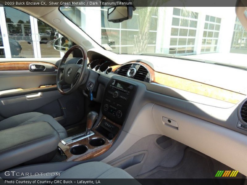 Silver Green Metallic / Dark Titanium/Titanium 2009 Buick Enclave CX