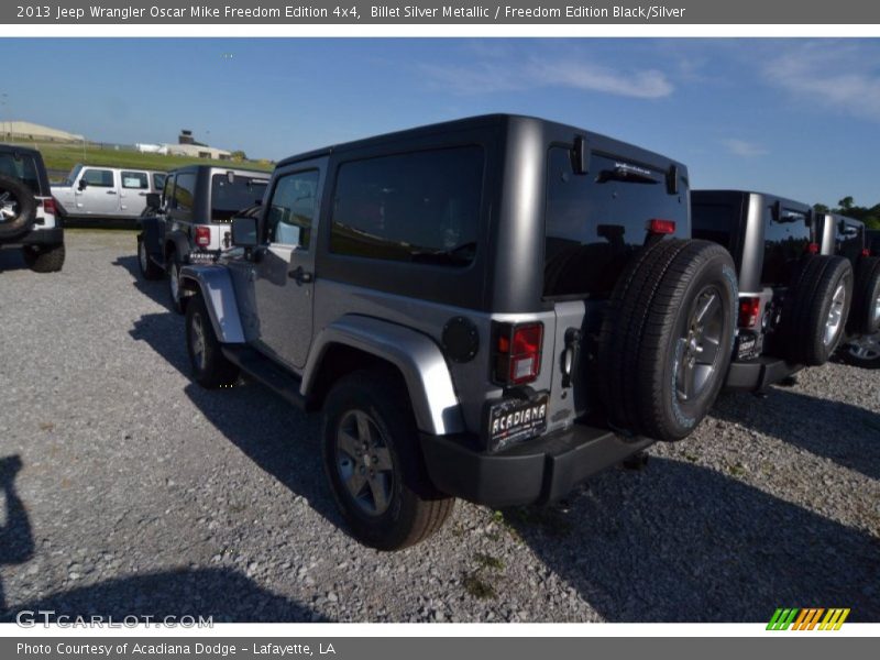 Billet Silver Metallic / Freedom Edition Black/Silver 2013 Jeep Wrangler Oscar Mike Freedom Edition 4x4