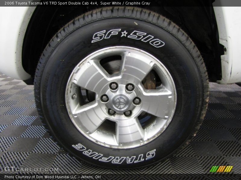 Super White / Graphite Gray 2006 Toyota Tacoma V6 TRD Sport Double Cab 4x4