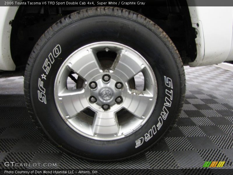 Super White / Graphite Gray 2006 Toyota Tacoma V6 TRD Sport Double Cab 4x4