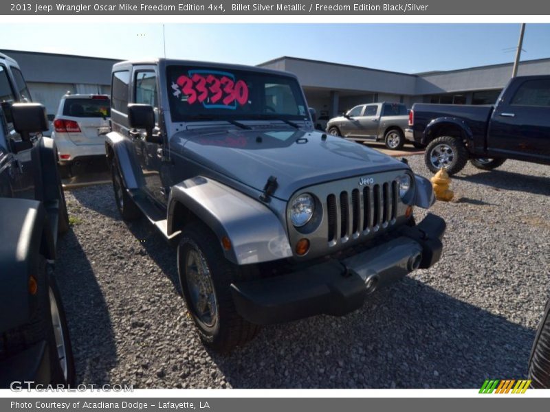 Billet Silver Metallic / Freedom Edition Black/Silver 2013 Jeep Wrangler Oscar Mike Freedom Edition 4x4