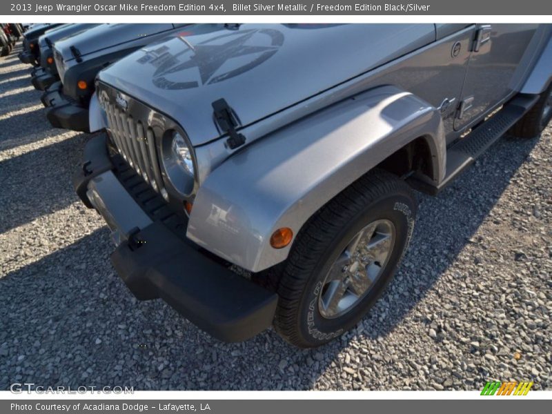 Billet Silver Metallic / Freedom Edition Black/Silver 2013 Jeep Wrangler Oscar Mike Freedom Edition 4x4