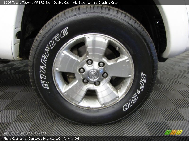 Super White / Graphite Gray 2006 Toyota Tacoma V6 TRD Sport Double Cab 4x4