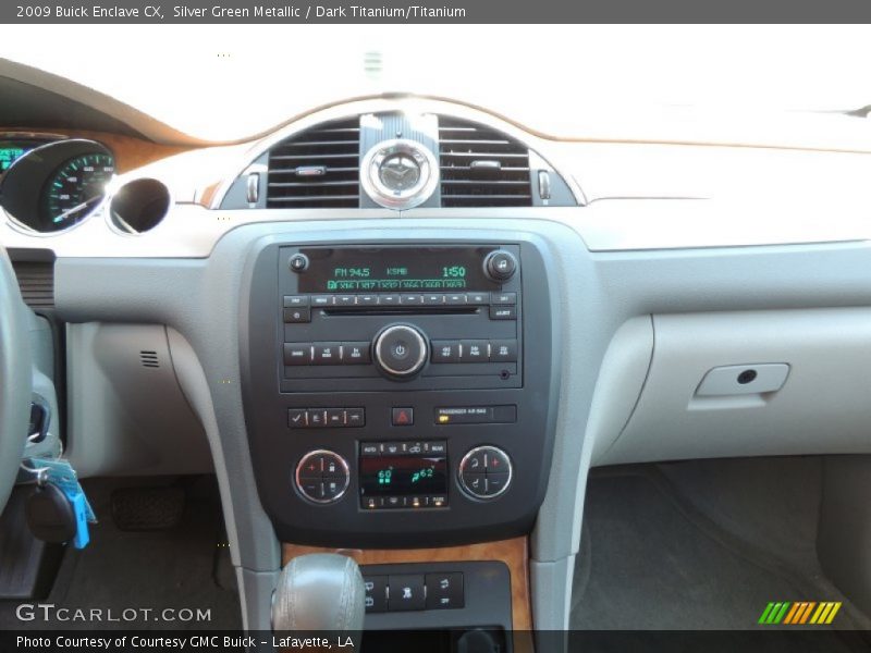 Silver Green Metallic / Dark Titanium/Titanium 2009 Buick Enclave CX