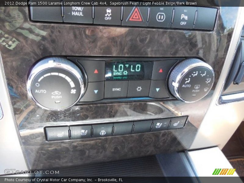 Controls of 2012 Ram 1500 Laramie Longhorn Crew Cab 4x4