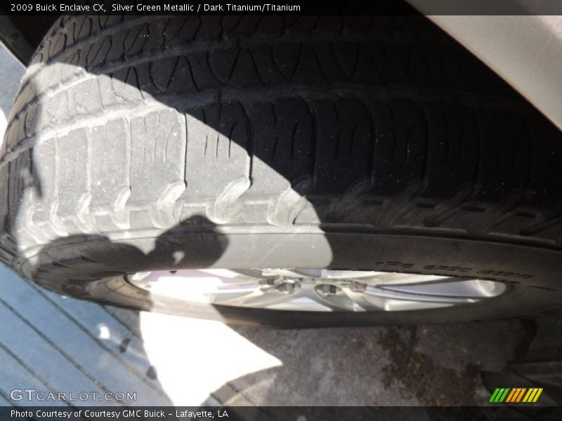 Silver Green Metallic / Dark Titanium/Titanium 2009 Buick Enclave CX