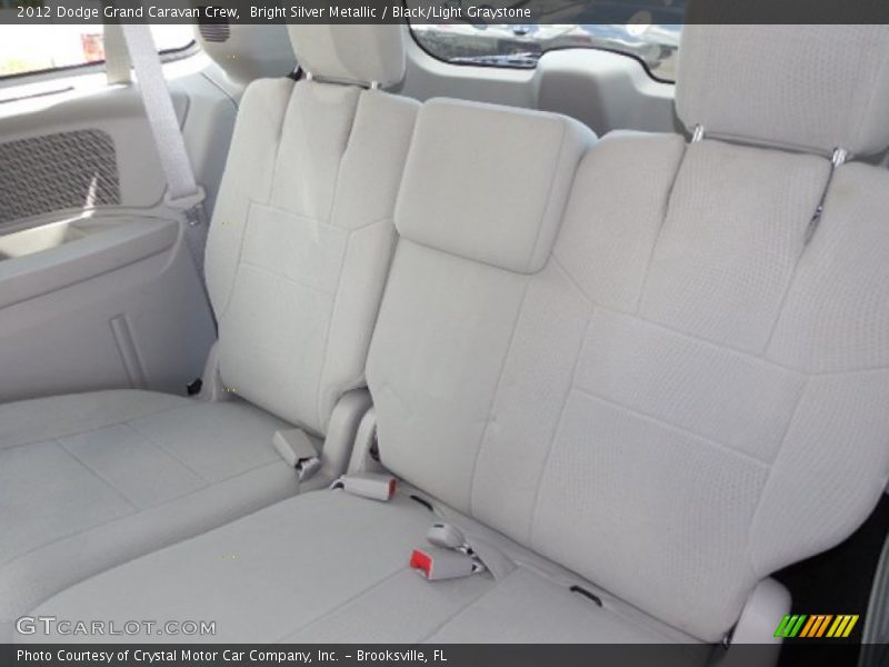 Bright Silver Metallic / Black/Light Graystone 2012 Dodge Grand Caravan Crew