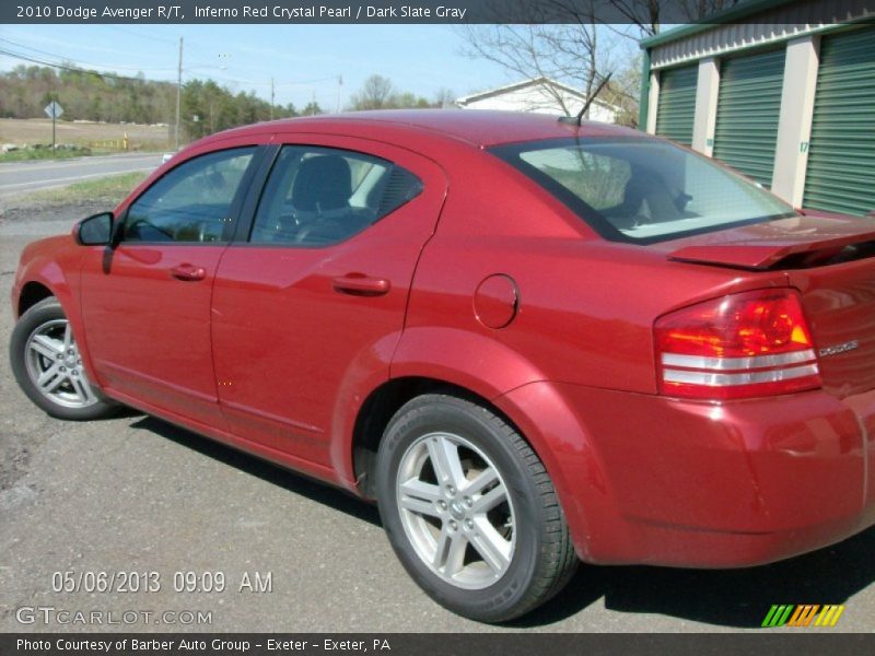 Inferno Red Crystal Pearl / Dark Slate Gray 2010 Dodge Avenger R/T