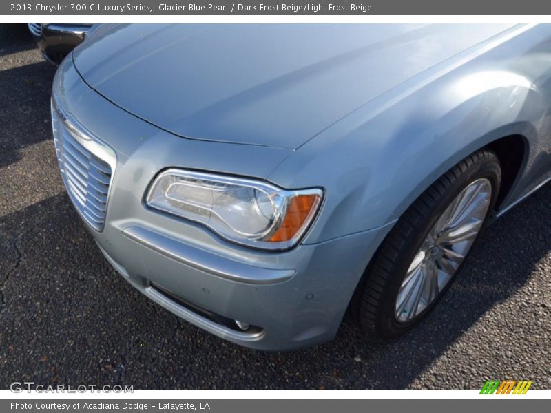 Glacier Blue Pearl / Dark Frost Beige/Light Frost Beige 2013 Chrysler 300 C Luxury Series