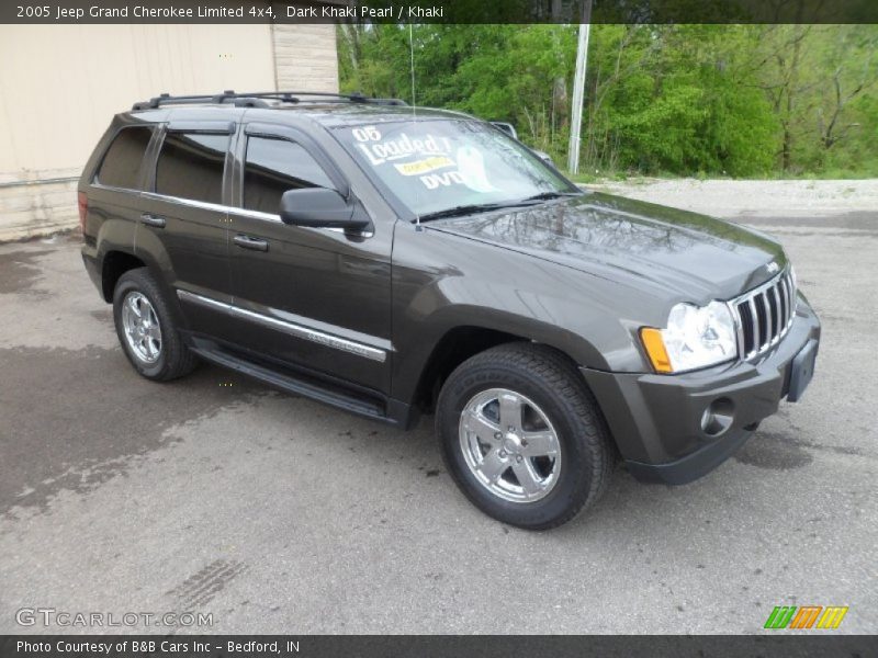 Dark Khaki Pearl / Khaki 2005 Jeep Grand Cherokee Limited 4x4