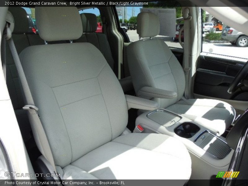 Bright Silver Metallic / Black/Light Graystone 2012 Dodge Grand Caravan Crew