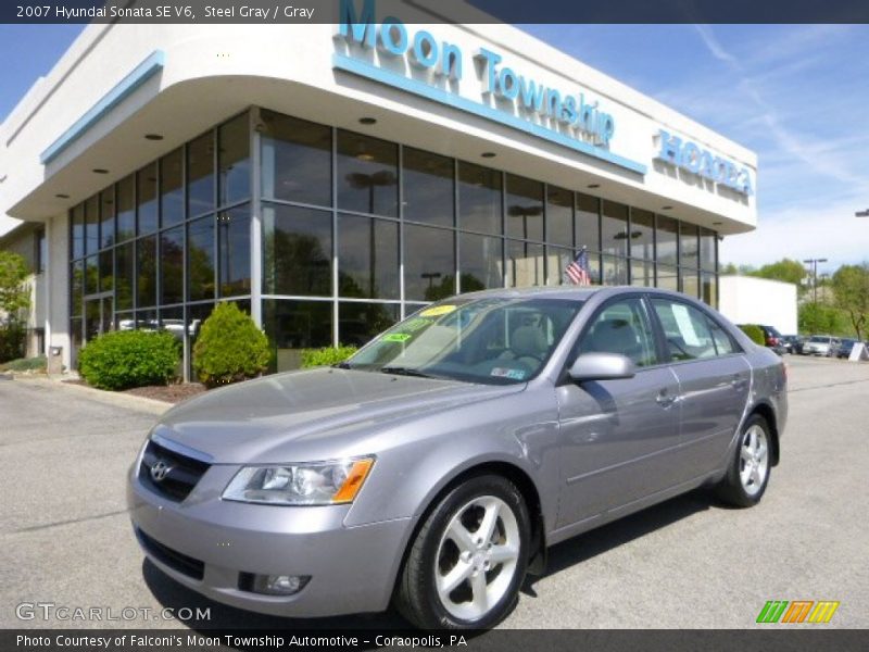 Steel Gray / Gray 2007 Hyundai Sonata SE V6