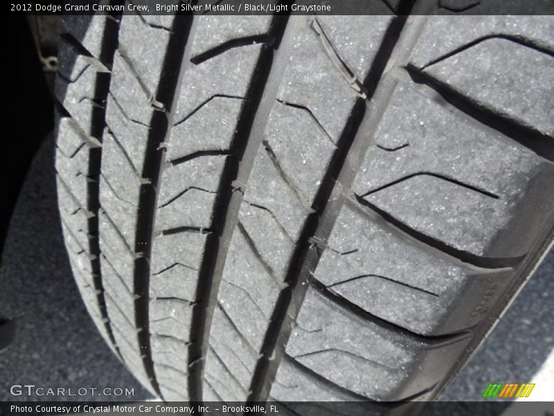 Bright Silver Metallic / Black/Light Graystone 2012 Dodge Grand Caravan Crew