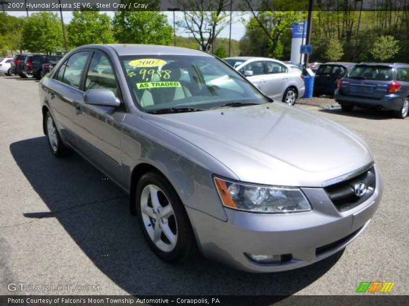 Steel Gray / Gray 2007 Hyundai Sonata SE V6