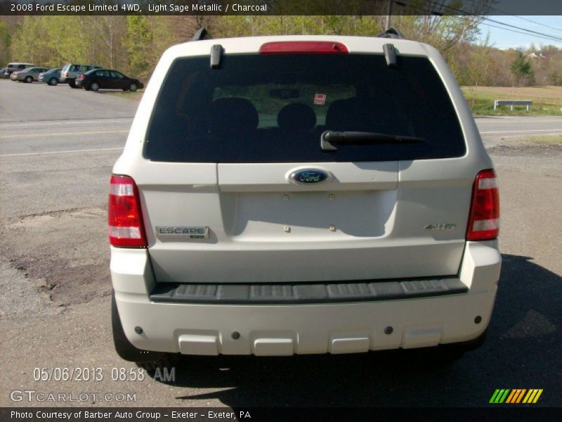 Light Sage Metallic / Charcoal 2008 Ford Escape Limited 4WD