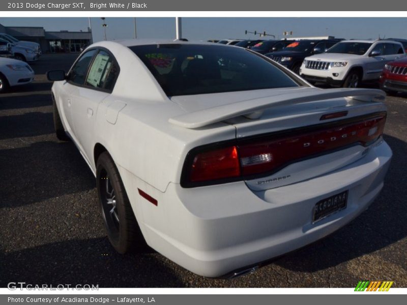 Bright White / Black 2013 Dodge Charger SXT