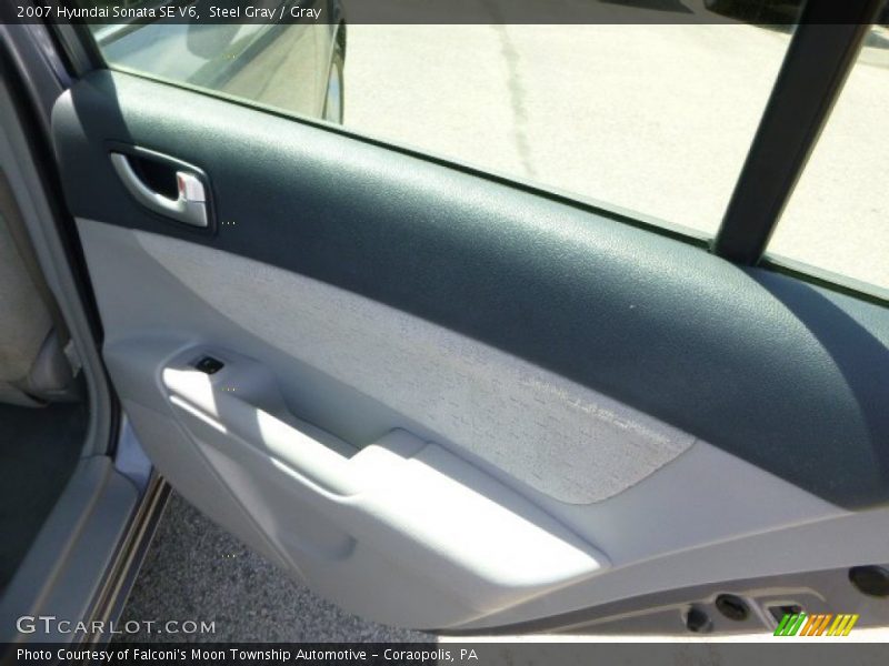 Steel Gray / Gray 2007 Hyundai Sonata SE V6