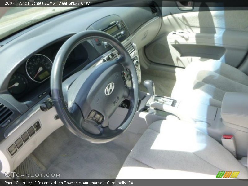 Steel Gray / Gray 2007 Hyundai Sonata SE V6