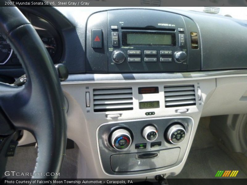 Steel Gray / Gray 2007 Hyundai Sonata SE V6
